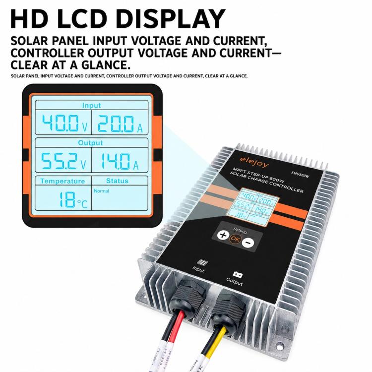 elejoy EMU800W MPPT Step-up Solar Charge Controller — view 9