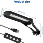 HS-Q30 110V/220V 12W 36 LEDs Clip-on Aquarium Light with Timer and Dimming Function — view 7