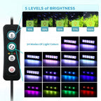 HS-Q30 110V/220V 12W 36 LEDs Clip-on Aquarium Light with Timer and Dimming Function — view 12