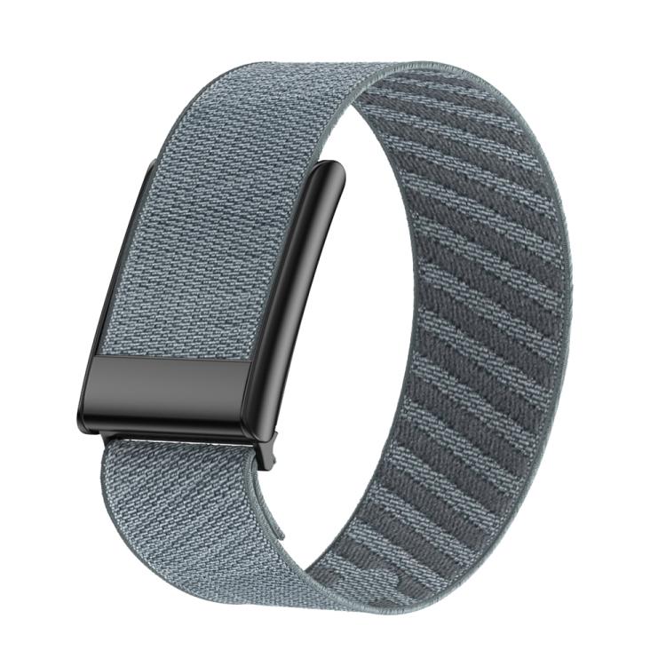 Stretch Nylon Woven Watch Band — Dark Grey Black