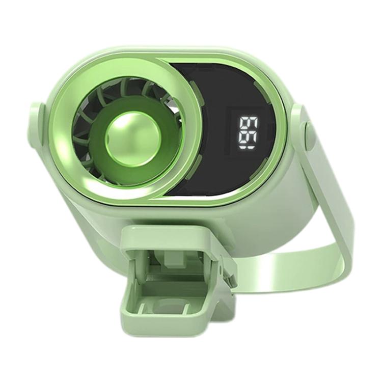 Portable Clip-on Smart Stepless Speed ??Control Digital Display Fan — Pink