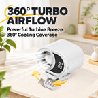 Portable Clip-on Smart Stepless Speed ??Control Digital Display Fan — view 6
