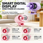 Portable Clip-on Smart Stepless Speed ??Control Digital Display Fan — view 7