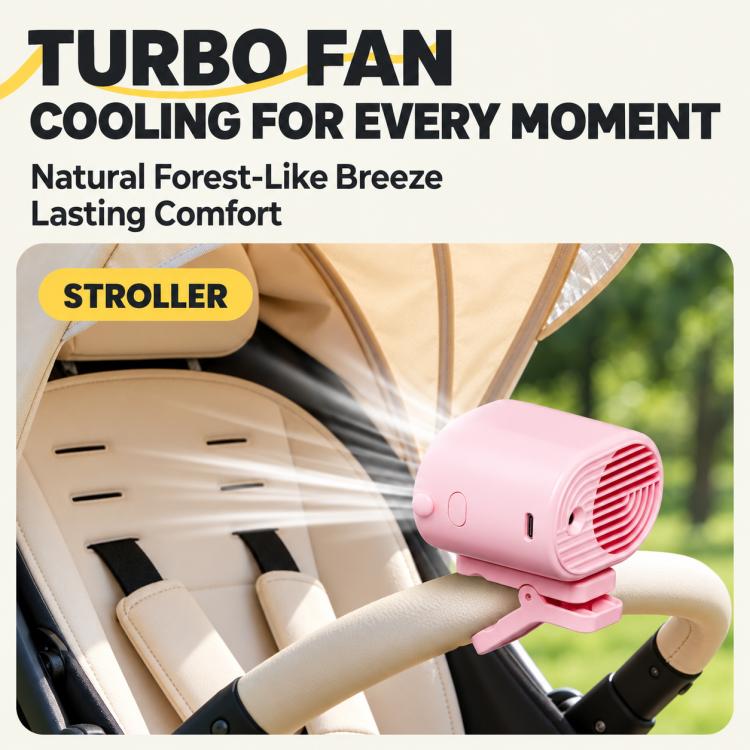 Portable Clip-on Smart Stepless Speed ??Control Digital Display Fan — view 11