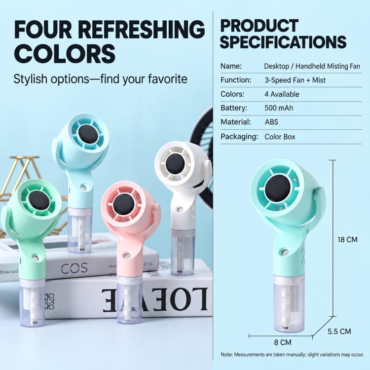 FY099 Spray Misting Cooling Handheld Fan — view 11