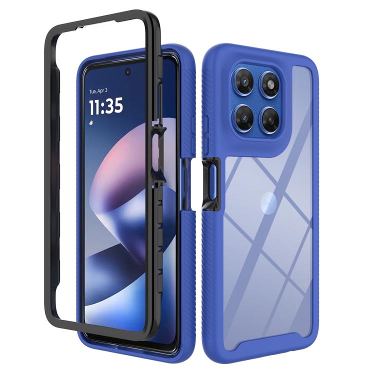 Starry Sky Solid Color Shockproof TPU Clear PC Phone Case