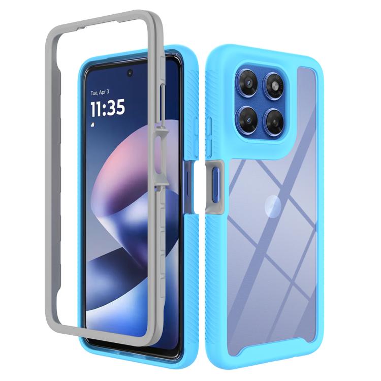 Starry Sky Solid Color Shockproof TPU Clear PC Phone Case