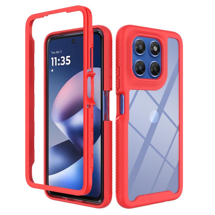 Starry Sky Solid Color Shockproof TPU Clear PC Phone Case