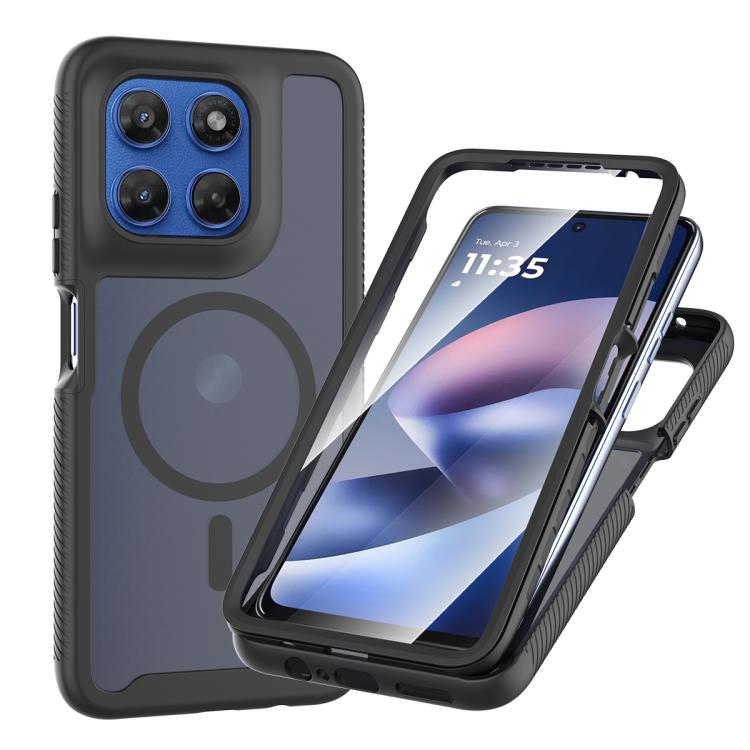 Starry Sky Matte Magnetic TPU Hybrid PC Phone Case with Screen Protector