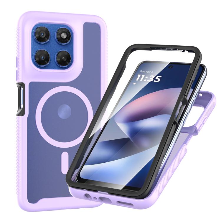 Starry Sky Matte Magnetic TPU Hybrid PC Phone Case with Screen Protector