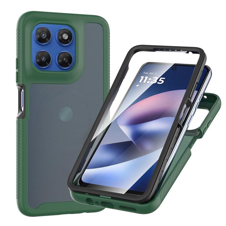 Starry Sky Matte Two-Tone TPU Hybrid PC Phone Case with Screen Protector