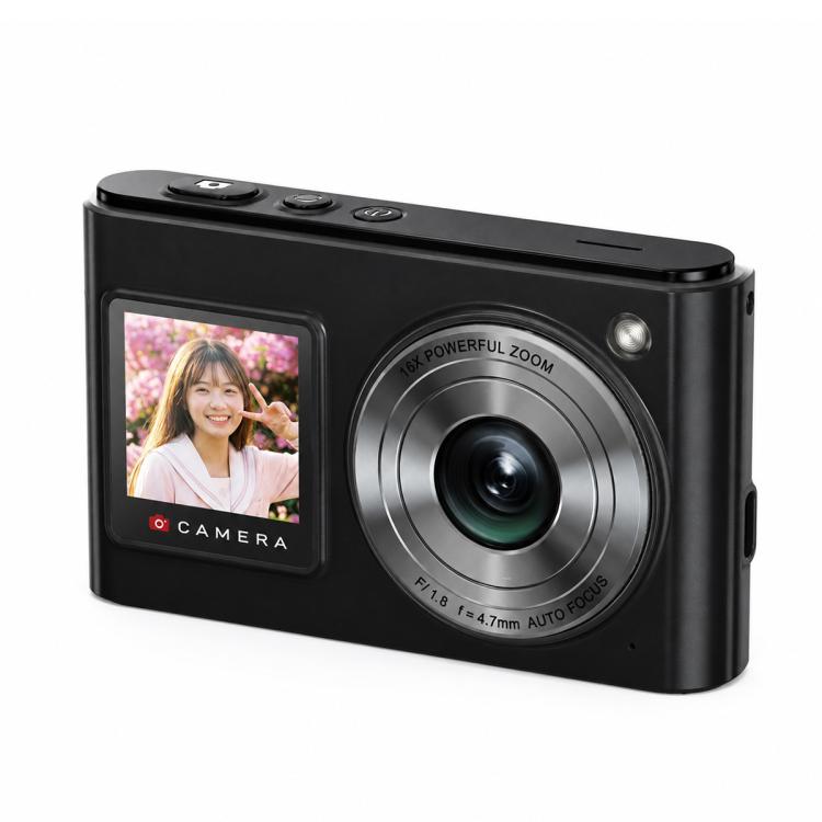 DC325 Front and Rear Dual Screen Filters Selfie Camera CCD Camera — 16G Memory Card