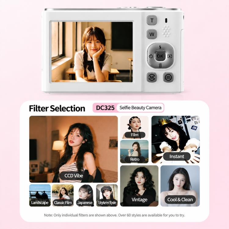 DC325 Front and Rear Dual Screen Filters Selfie Camera CCD Camera — view 6