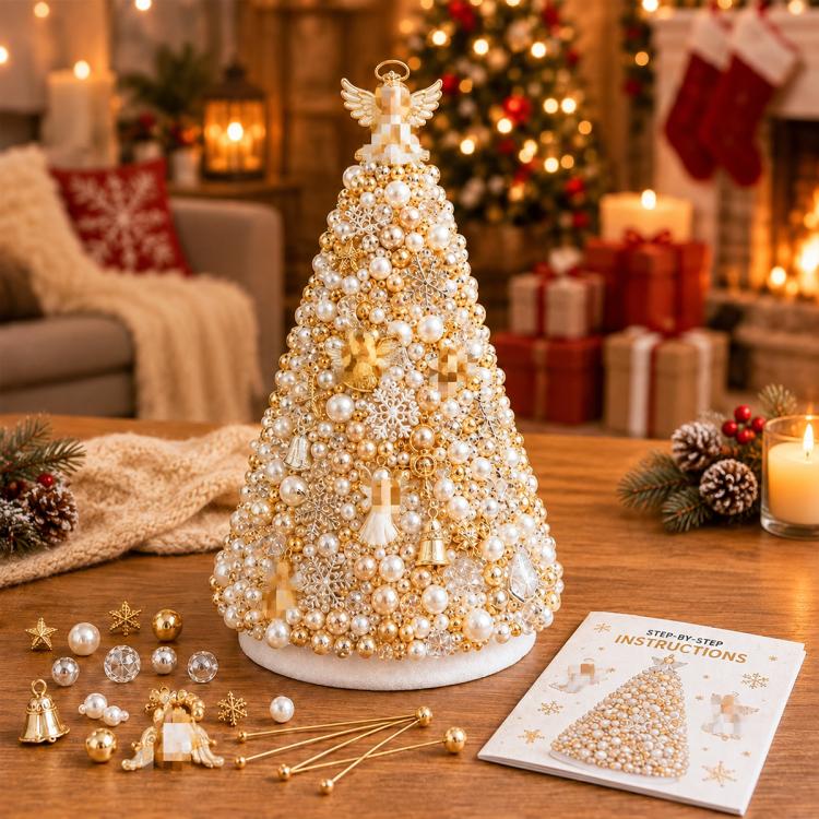 DIY Beaded Holiday Decorations Tree Craft Kit — Red Sparrow
