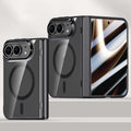 Icebreaking Series Integrated HD Film Electroplated Crystal Clear Center Axis Magnetic Phone Case