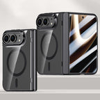 Icebreaking Series Integrated HD Film Electroplated Crystal Clear Center Axis Magnetic Phone Case