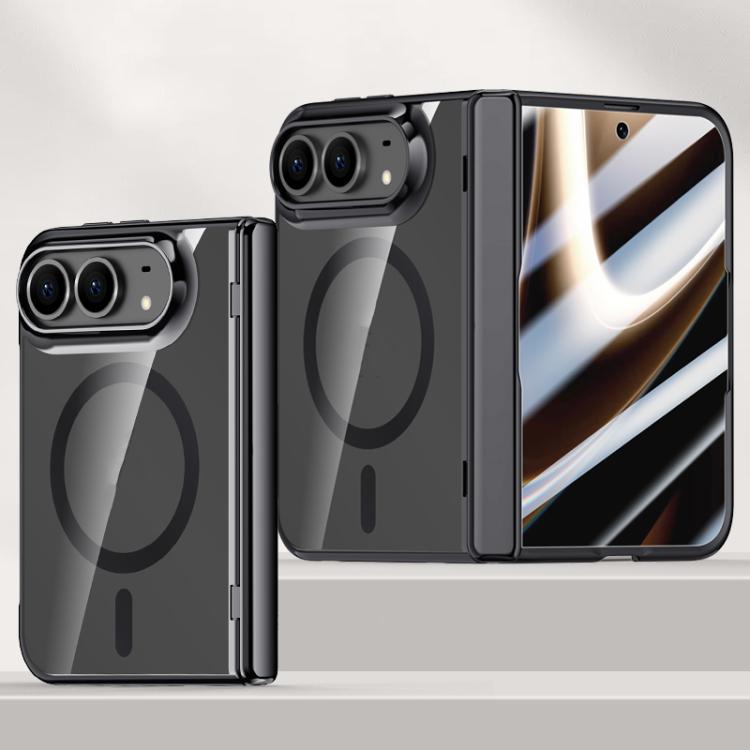 Icebreaking Series Integrated HD Film Electroplated Crystal Clear Center Axis Magnetic Phone Case