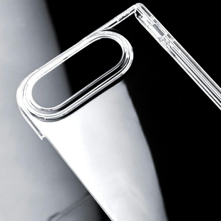 Transparent PC Dual Axis Shockproof Phone Case with Lens Cover