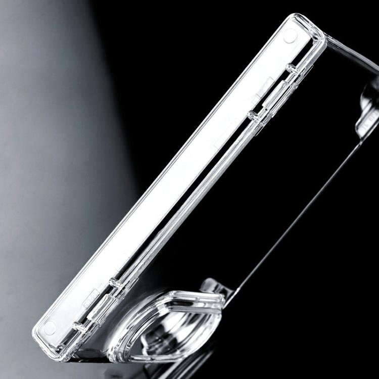 Transparent PC Dual Axis Shockproof Phone Case with Lens Cover