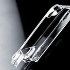 Transparent PC Dual Axis Shockproof Phone Case with Lens Cover
