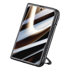Premium Series Integrated HD Film Center Axis Full Coverage Magnetic Phone Case with Wrist Strap & Ring Holder