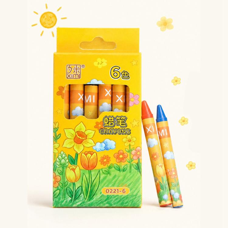 Children Washable Color Crayons Oil Pastels