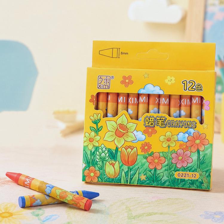Children Washable Color Crayons Oil Pastels — 8 Colors
