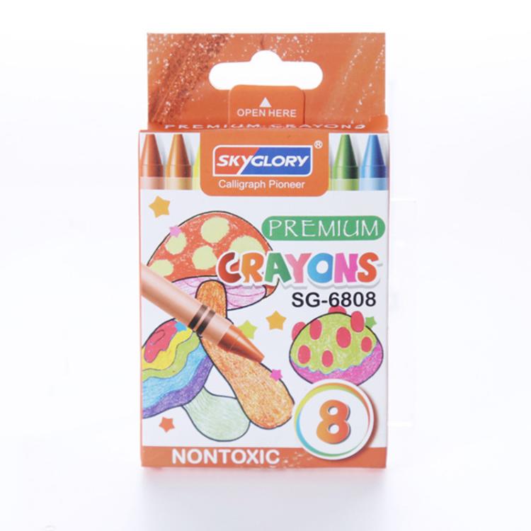 Children Mushroom Crayons Non Toxic Oil Pastels