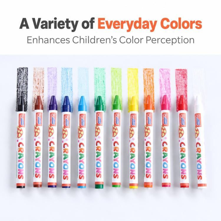 Children Mushroom Crayons Non Toxic Oil Pastels — view 5