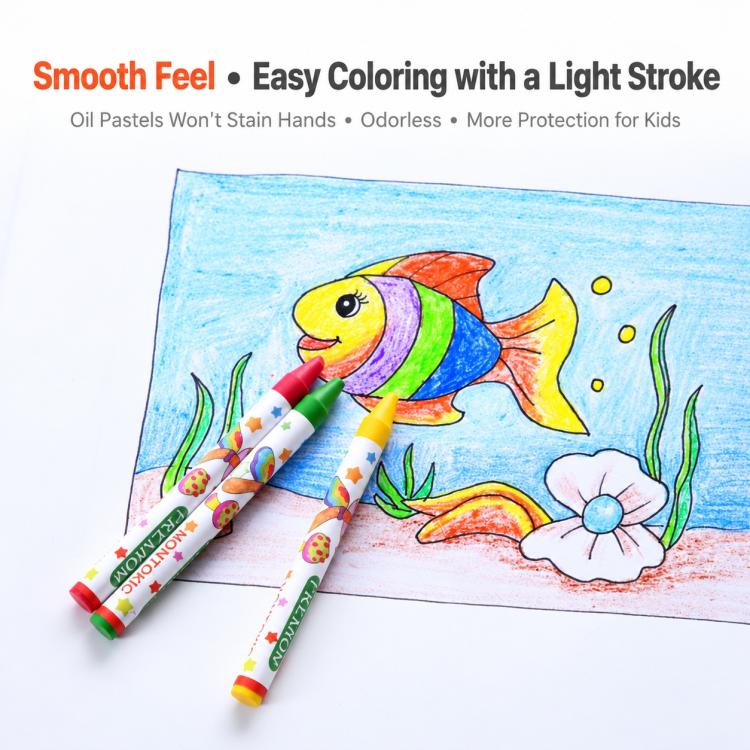 Children Mushroom Crayons Non Toxic Oil Pastels — view 8