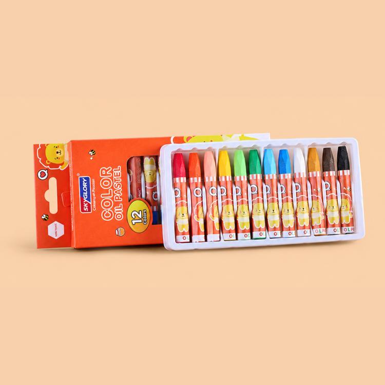 Children Silky Smooth Color Crayons Oil Pastels