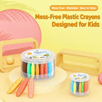 Children Plastic Color Crayons Nut Washable Crayons — view 6