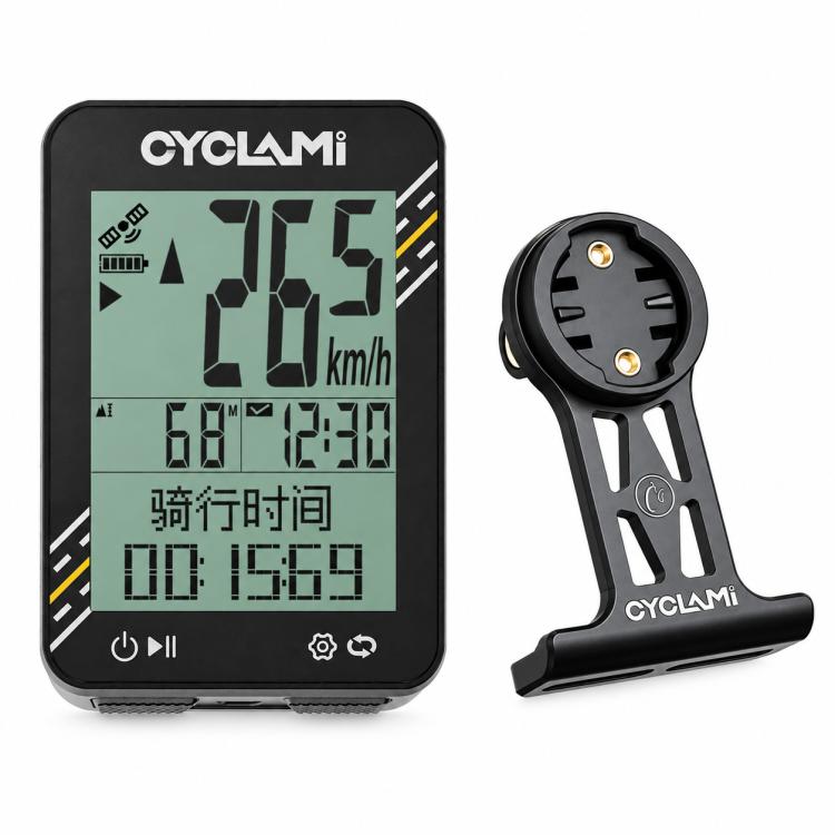 CYCLAMi BKV310 GPS Bicycle Computer Cycling Speedometer for Road & MTB — With S2 Bracket
