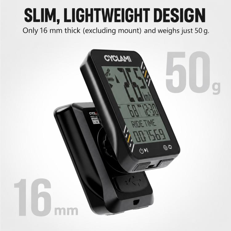 CYCLAMi BKV310 GPS Bicycle Computer Cycling Speedometer for Road & MTB — view 8