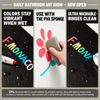 Flower Monaco Children Bathroom Smooth Painting Crayons Glass Crayons — view 7