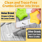 Holee Y-1021 4 PCS/Box Anti-Loss Design Star-Shaped Erasers with Lanyard — view 2