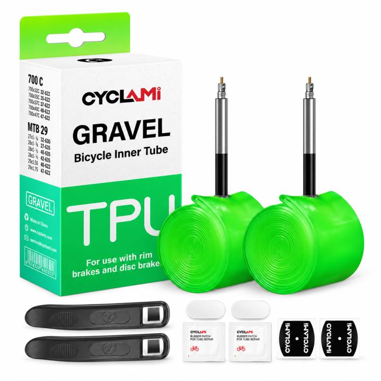 CYCLAMi 2 PCS/Box Ultralight TPU Inner Tube for Gravel Bikes
