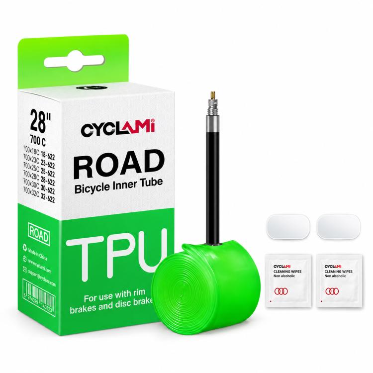 CYCLAMi Ultralight TPU Inner Tube for Road Bikes — 30g-FV45mm