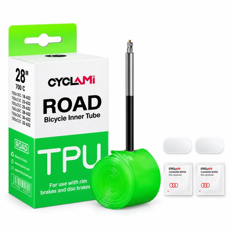 CYCLAMi Ultralight TPU Inner Tube for Road Bikes — 30g-FV65mm