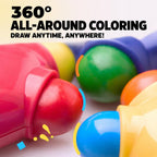 FLOWER MONACO 6 in 1 Children Pocket Crayons Oil Pastels Erasable Crayons — view 13