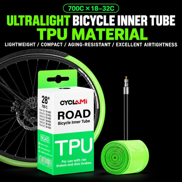 CYCLAMi 2 PCS/Box Ultralight TPU Inner Tube for Road Bikes
