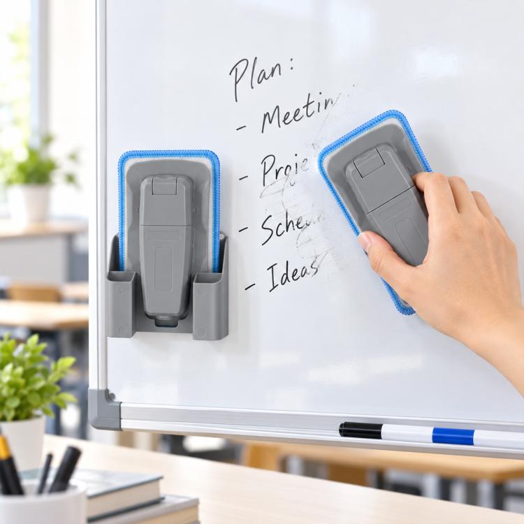Magnetic Spray Board Eraser, Wet and Dry Use Detachable Washable Blackboard Eraser — Yellow