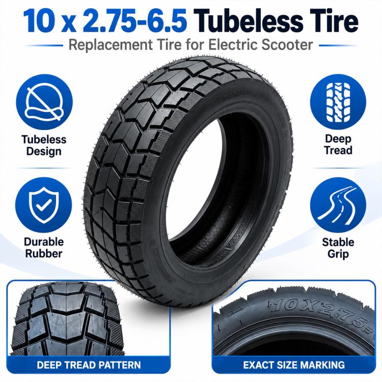 AIMITE Universal Electric Scooter Off-Road Tubeless Tire