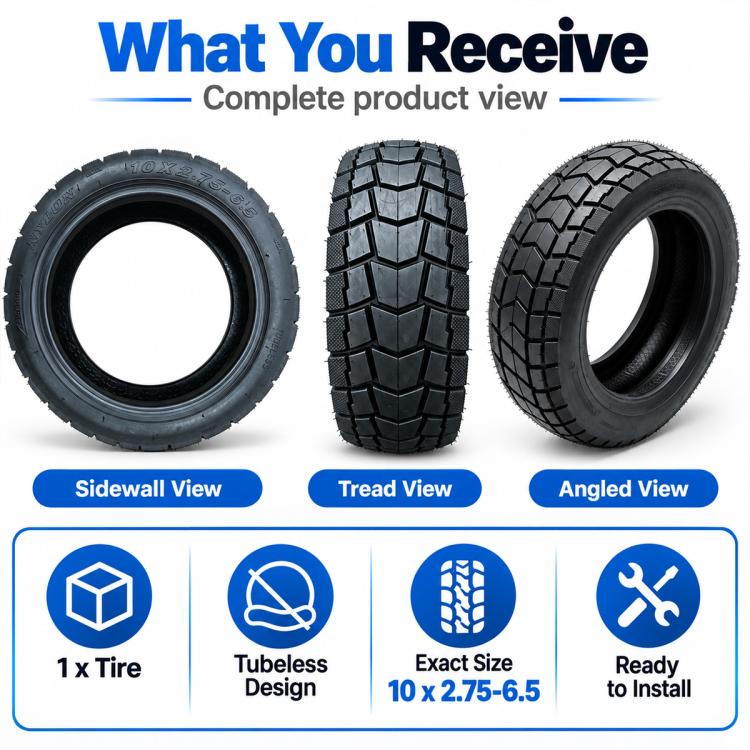 AIMITE Universal Electric Scooter Off-Road Tubeless Tire