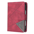 Magnetic Buckle Rhombus Texture Leather Phone Case