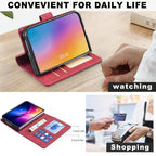 Magnetic Buckle Rhombus Texture Leather Phone Case