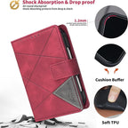 Magnetic Buckle Rhombus Texture Leather Phone Case