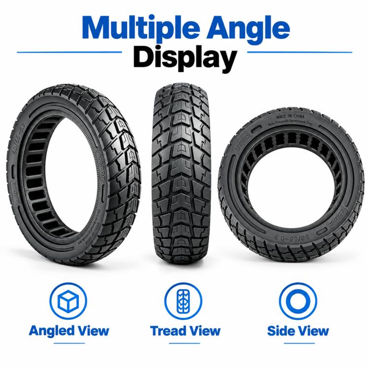 AIMITE Electric Scooter 45mm Slot Honeycomb Solid Tire, Size: 60 / 65-6.9 inch