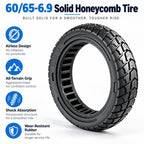 AIMITE Electric Scooter 45mm Slot Honeycomb Solid Tire, Size: 60 / 65-6.9 inch