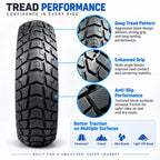 AIMITE Electric Scooter 45mm Slot Honeycomb Solid Tire, Size: 60 / 65-6.9 inch